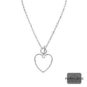 Park Lane Silver Heart Necklace “Raelynn”